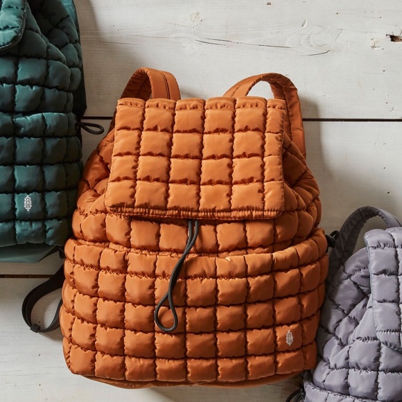SOLD OUT! NWT Free People Movement | Quilted Hiker Backpack In Toffee - Picture 15 of 16